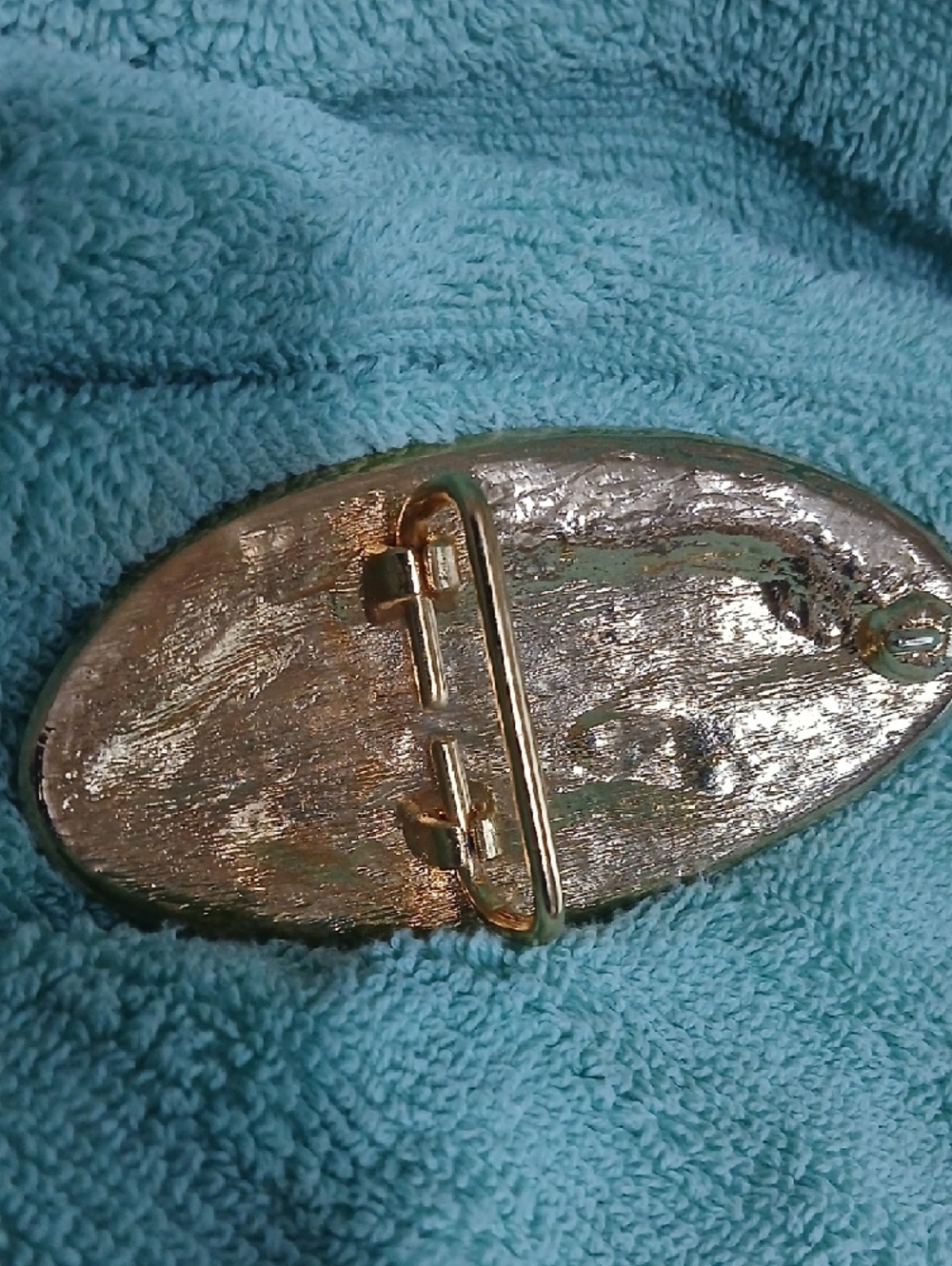 Gold-tone Eagle Patriotic Belt Buckle For 1 1/2 Inch Belt. New Unused - Picture 2 of 4